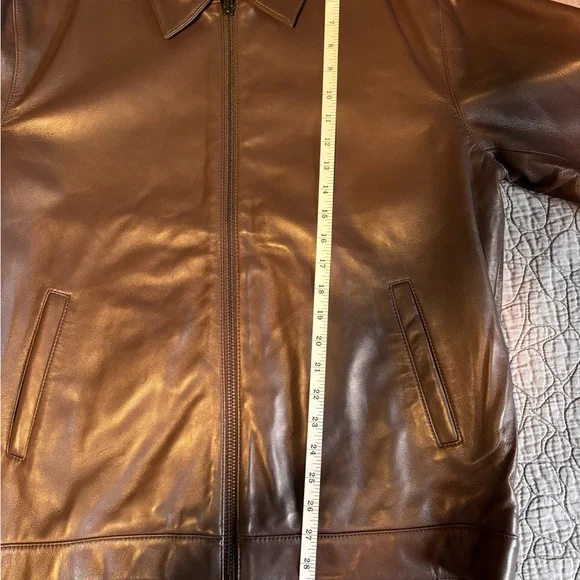 100% Leather Harrington Jacket - Picture 7 of 8